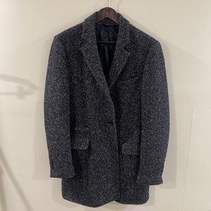 RW&CO. Herringbone Heather Grey Peacoat Size Large